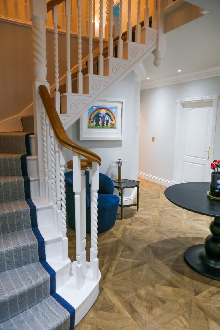 Flooring in a styled interior