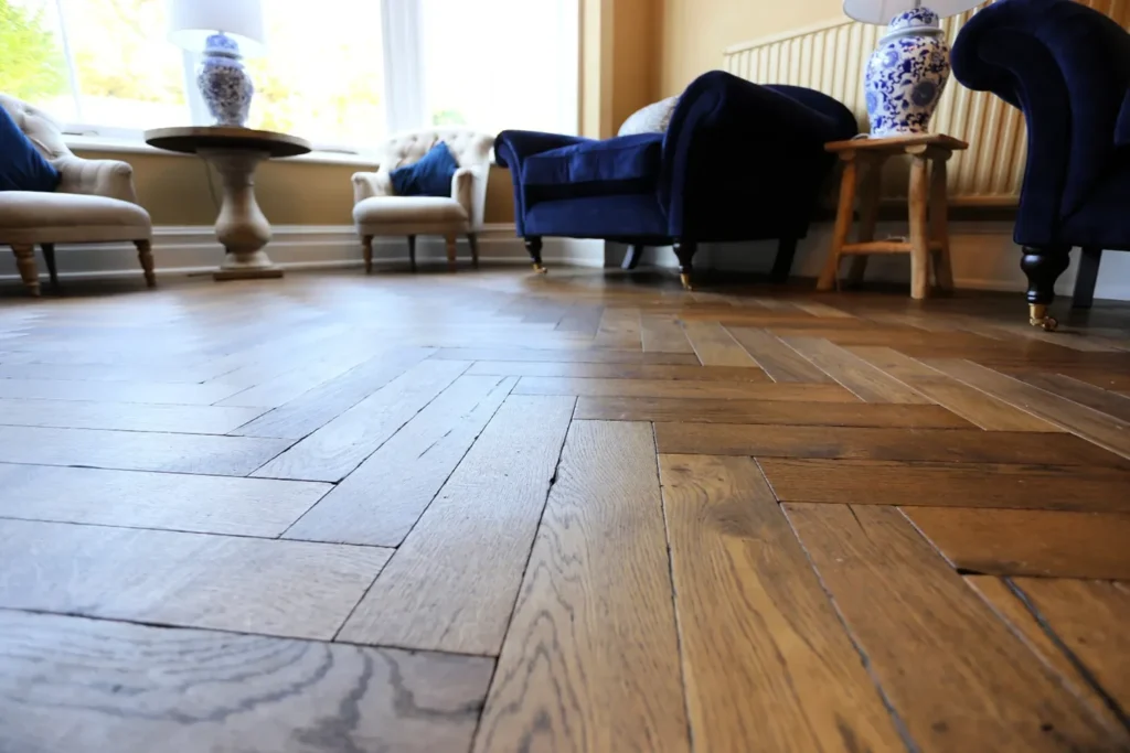 Flooring detail in a home interior