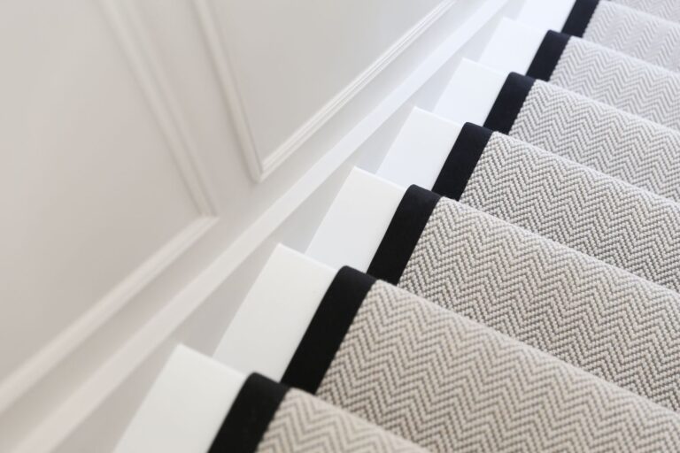 Carpet flooring in a home interior