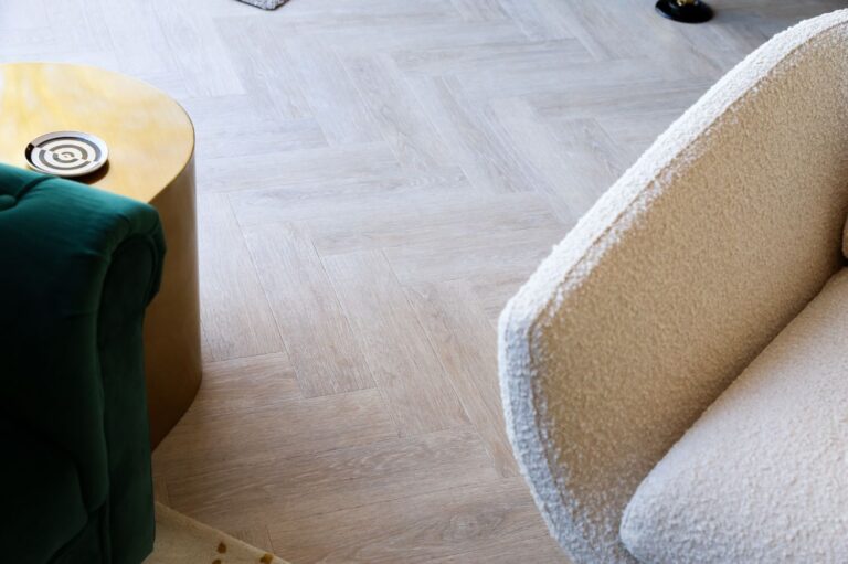 Wood-effect flooring in a home interior
